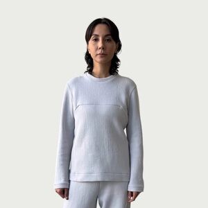 HO BOI Organic Contoured Cotton Frame Top in Porcelain size M